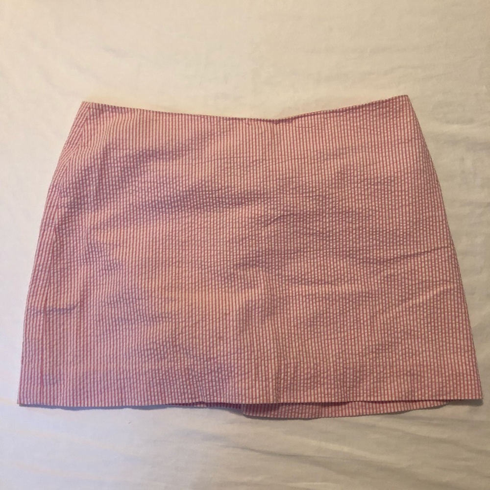 Lilly Seersucker Mini Skirt